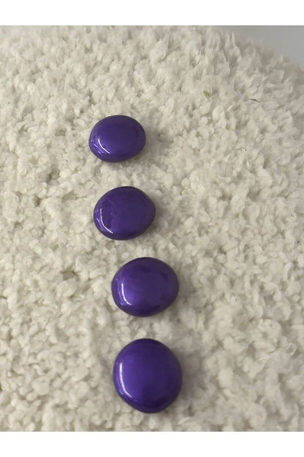 ODDA TASARIM ATÖLYESİ-design round form pearlescent purple 4-piece button set 1