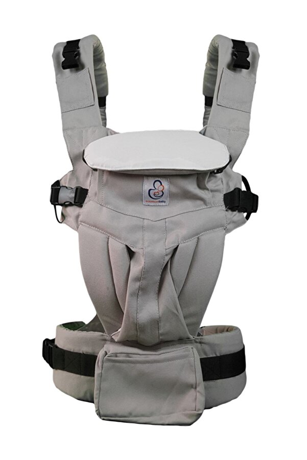 Solomombaby Her Yöne Gri Ergonomik Kanguru
