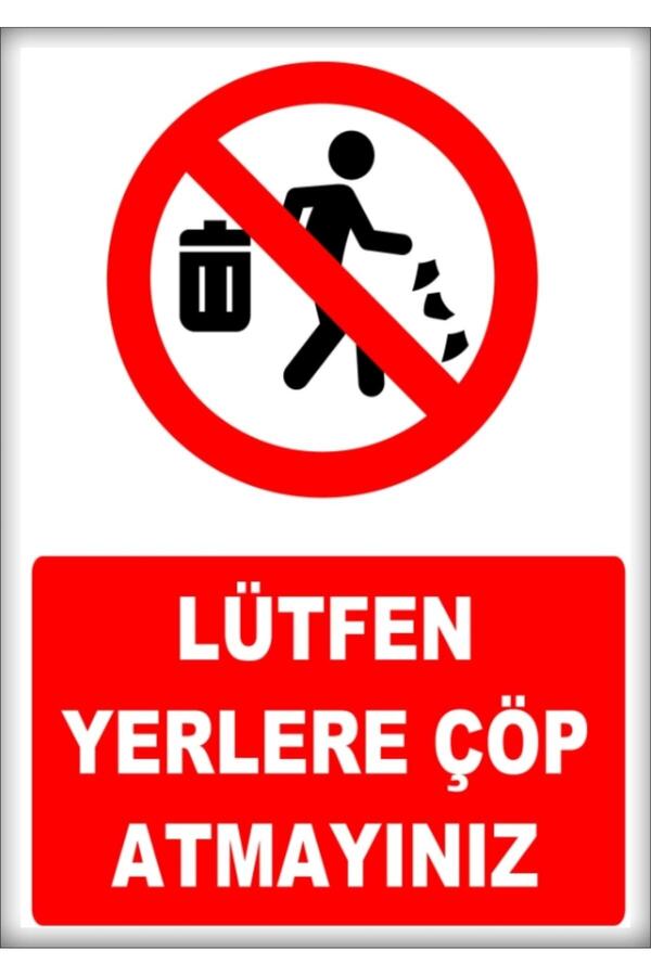 Pass Pano-Warning and Direction Signs "Please Do Not Dispose of Garbage on the Places" 25X35Cm Dekota Sheet 1