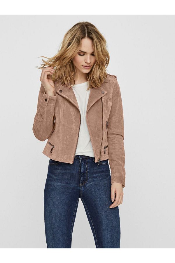 Vmroyce short suede jacket outlet