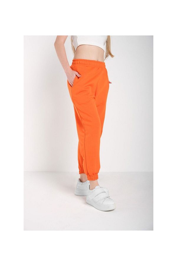 Orange jogger sweatpants clearance