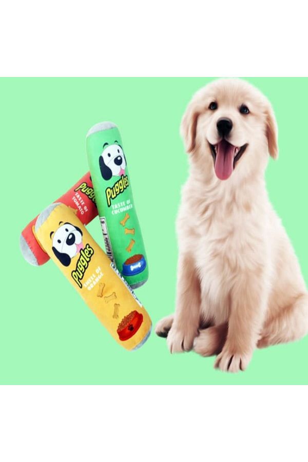 TİNEKE-Puggles Durable Sound Dog Toy Cucumber 1 Piece 1