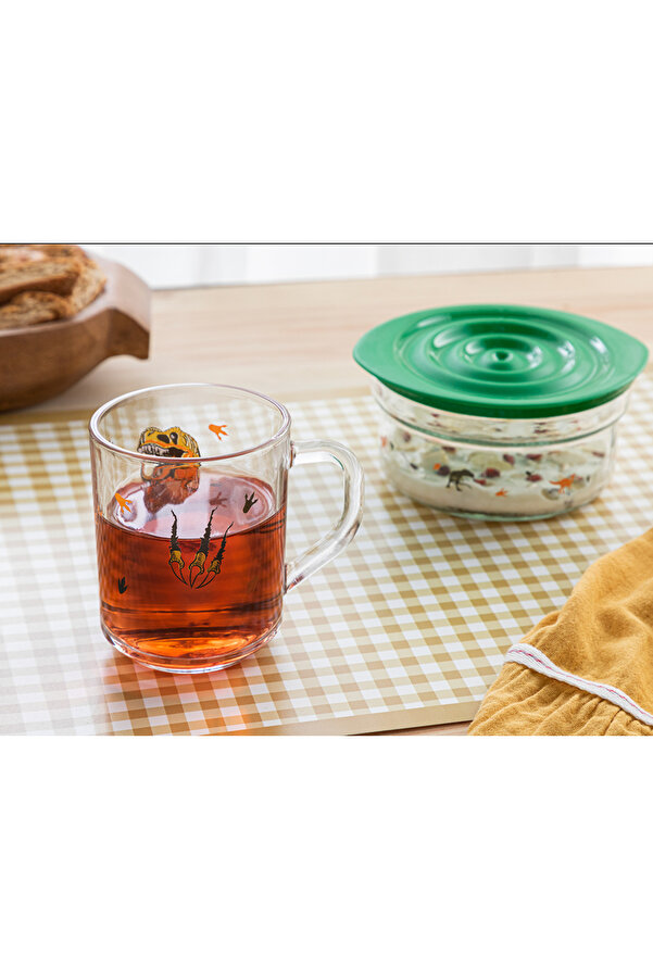 English Home Dinosaurs World Cam Bebe Mama Takımı Yeşil