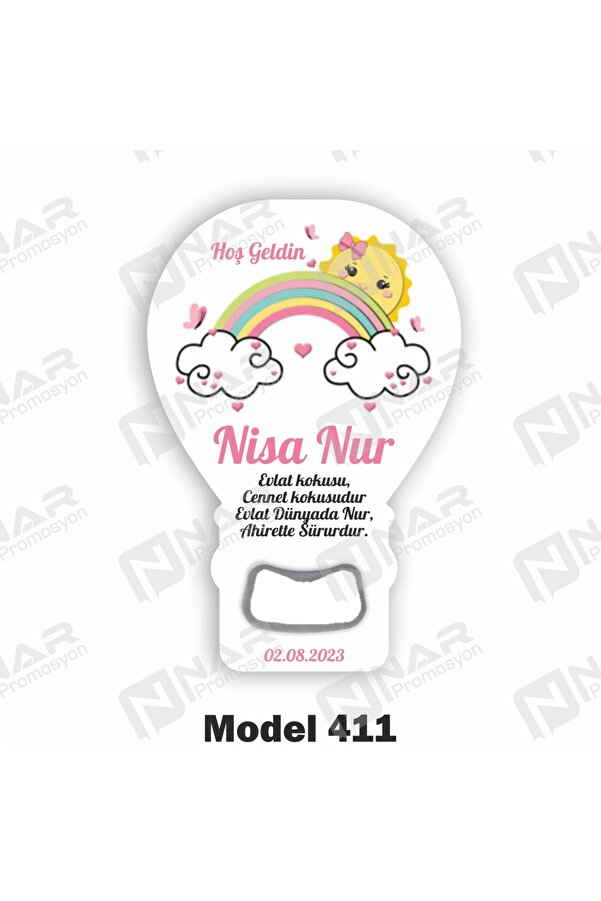 Nar Promosyon 30 Adet Balon Açacak Magnet Sünnet Hatırası - Arkası Mıknatıslı - Ambalaj Dahil