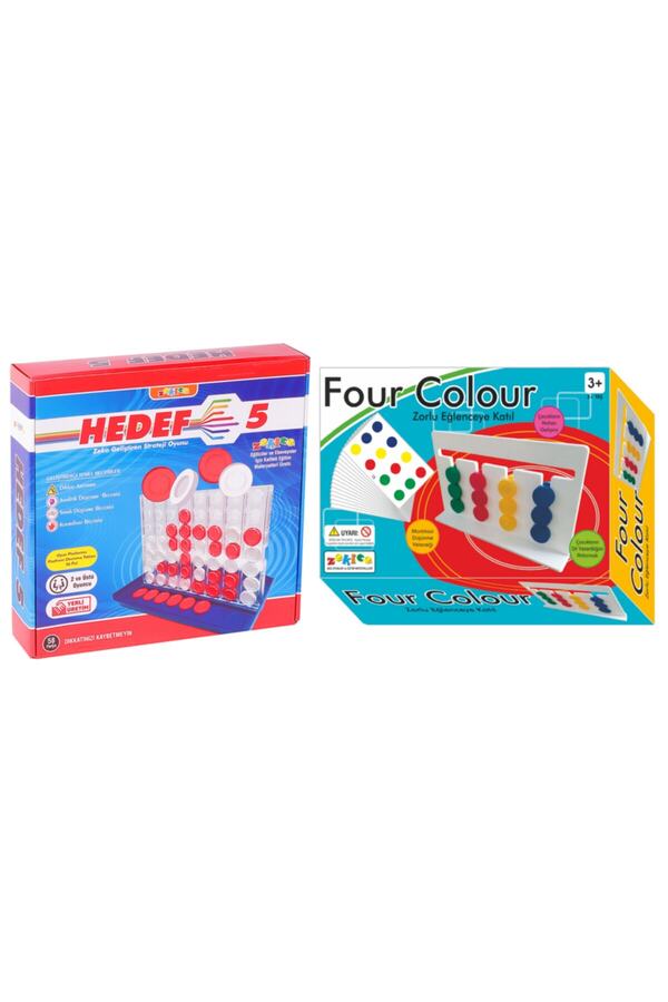 Zekice 2in1-hedef 5 & Four Colour Iki Oyun Bir Arada