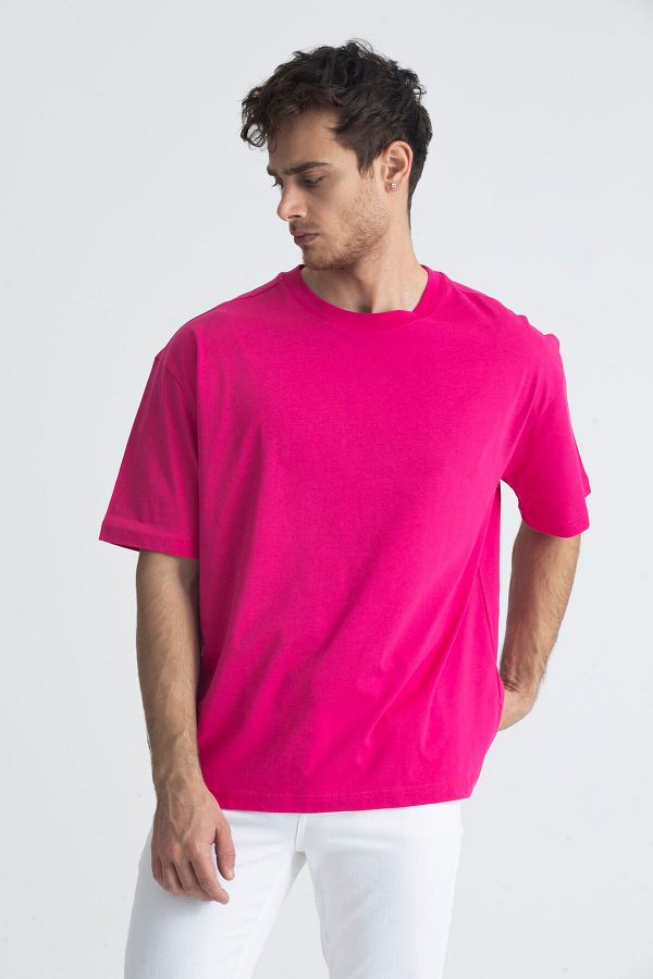 T shirt fuchsia pink outlet