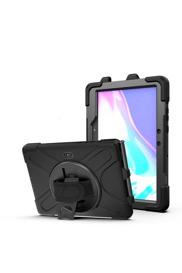 CepLab Samsung Galaxy Tab Active Pro T547 T540 10.1 Inch Case Ultra Protection Silicone Tablet Case with Armor Strap Trendyol