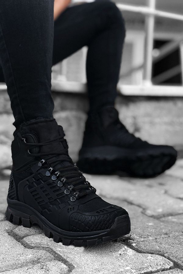 BIG KING Black Waterproof Outdoor Trekking Boots Trendyol