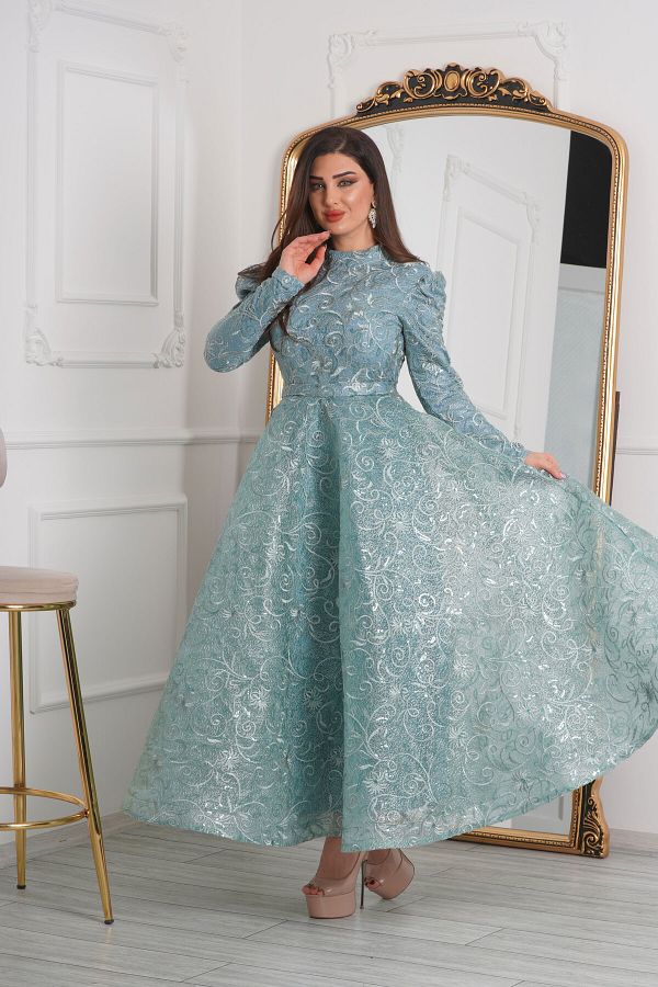 Dress with wide skirt cheap