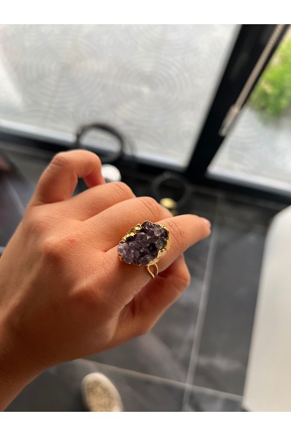 Wiel Butik Natural Stone Ring Trendyol
