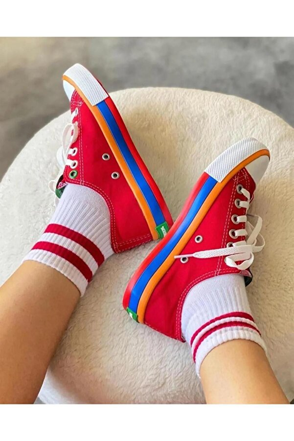 Benetton-30176 Lace-Up Convers Unisex Casual Shoes 1