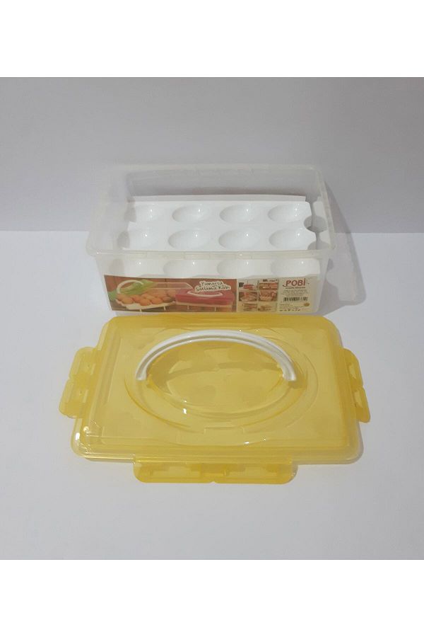 renkli çiçekler-Egg Storage Container Egg Box with Lid 1