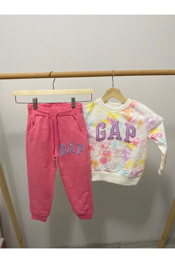 GAP High Quality Top and Bottom Set Gap Baby Top and Bottom Set Gap Baby Girl Tracksuit Set Trendyol