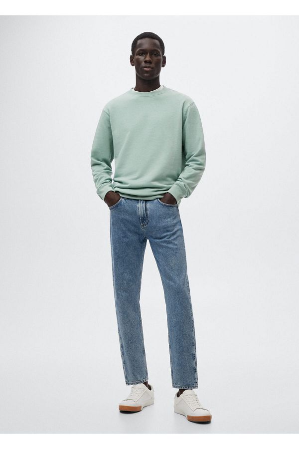 MANGO Man Men s Water Color Sweatshirt Trendyol