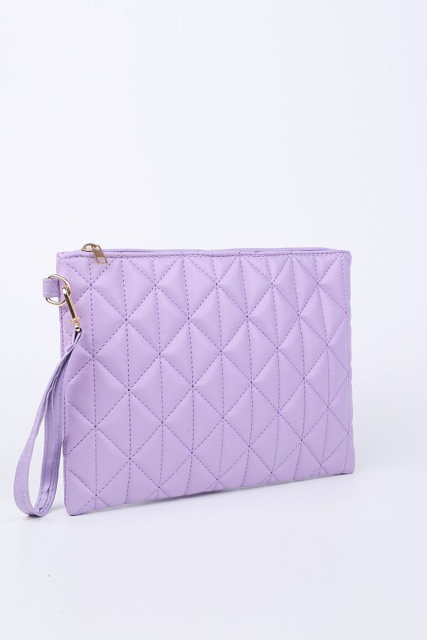 Defnella Women s Lilac Patterned Clutch Bag 25x19 Cm Trendyol