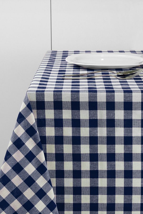 Blue checkered picnic blanket outlet