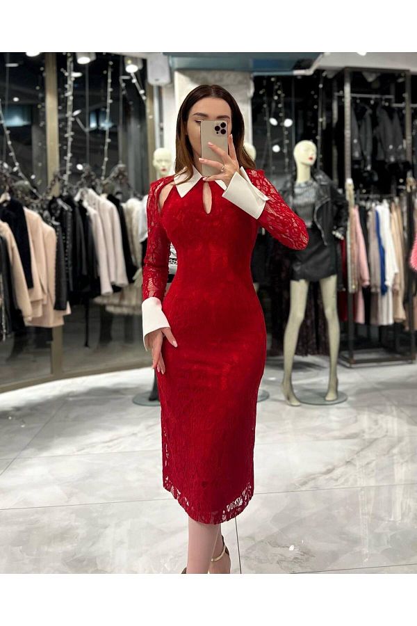 Collared pencil dress on sale