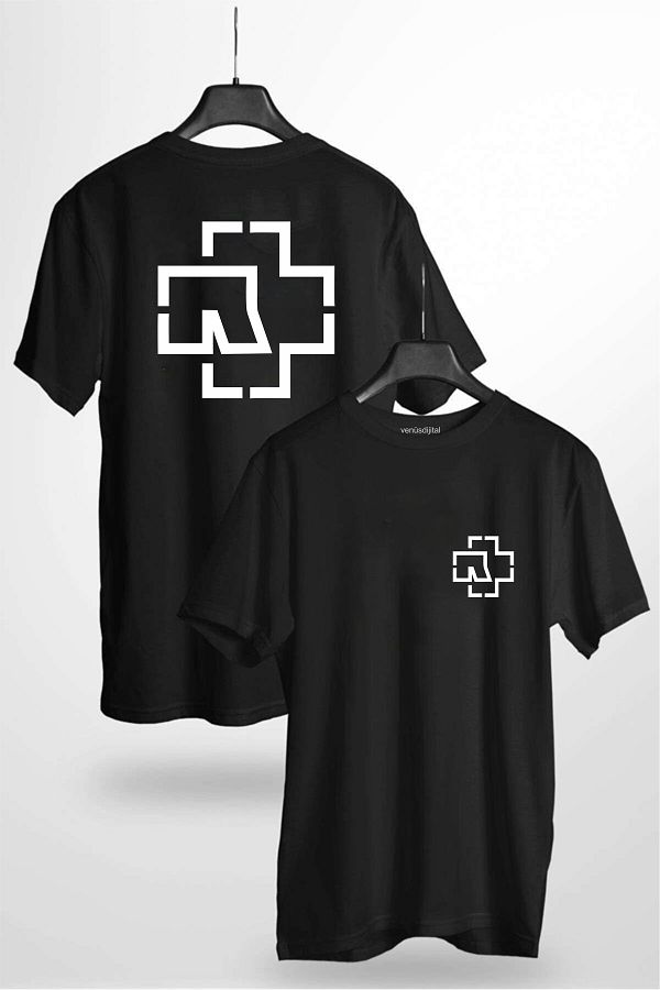 venusdijital Rammstein Till Lindemann Logo Back Front Printed Regular Fit Unisex T shirt Trendyol
