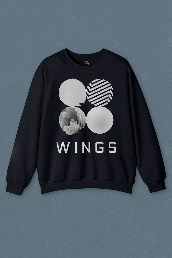 so cool Navy Blue Sweatshirt Bts Bangtan Boys Jimin Wings 95 Jhope 94 1994 Printed Unisex Sweat Trendyol