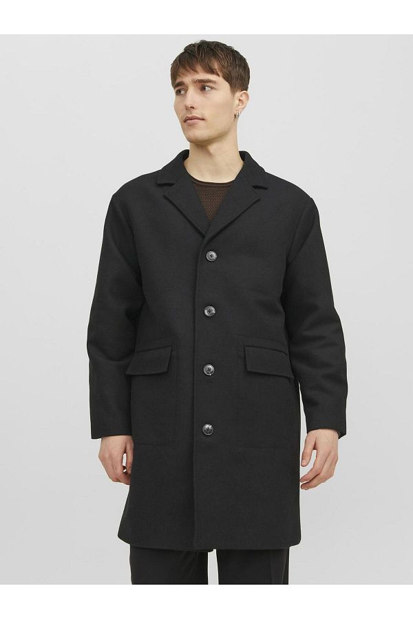 Jack Jones Premium Coat Black Basic Trendyol