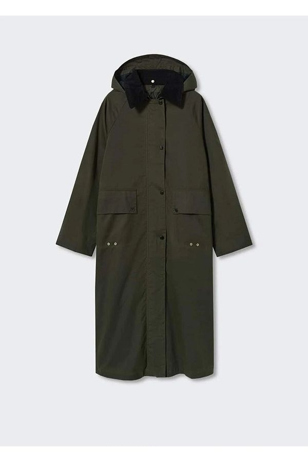 Mango parka kaki hotsell