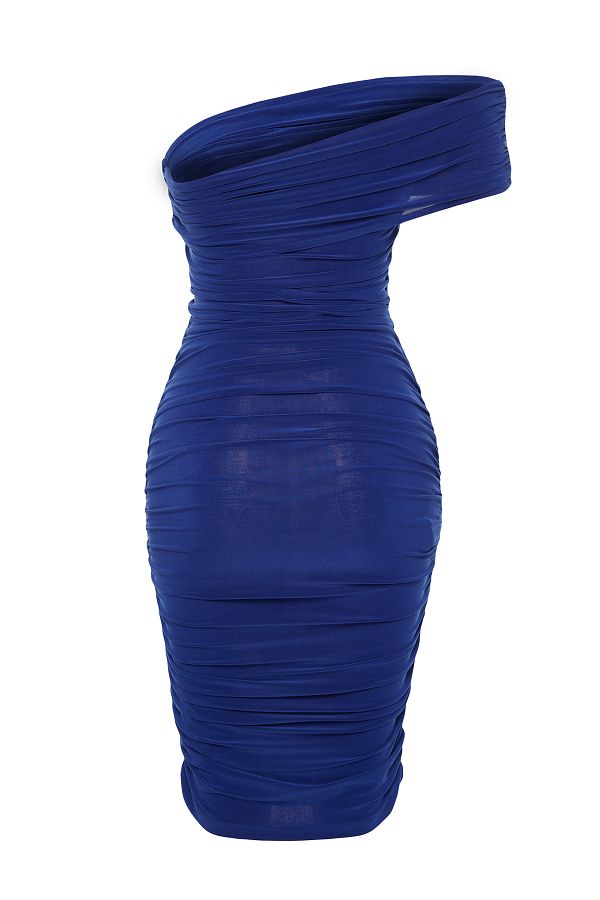 Trendyol Collection Knitted Short Saks Evening Dress TPRSS22EL2037 Trendyol