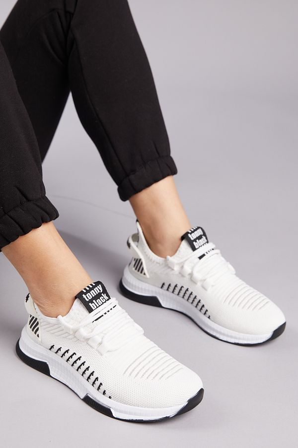 Tonny Black-Unisex Weiß Schwarz Sportschuhe Tbqnl 1