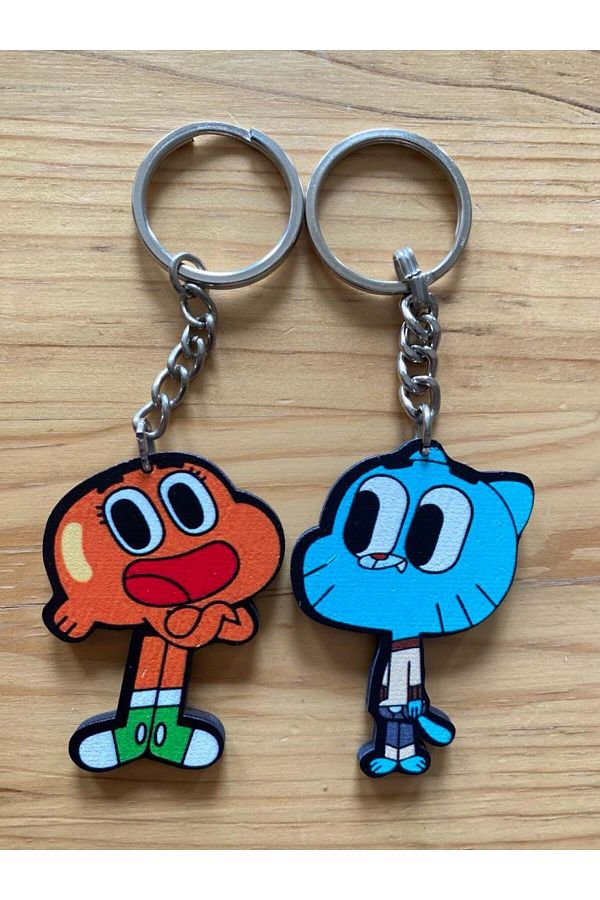 icase-Gumball Darwin Figure Keychain Double Sided Set of 2 1