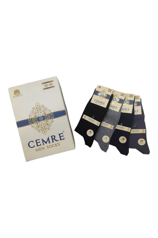 CEMRE ÇORAP-seamless cotton men's socket socks 12pcs 1