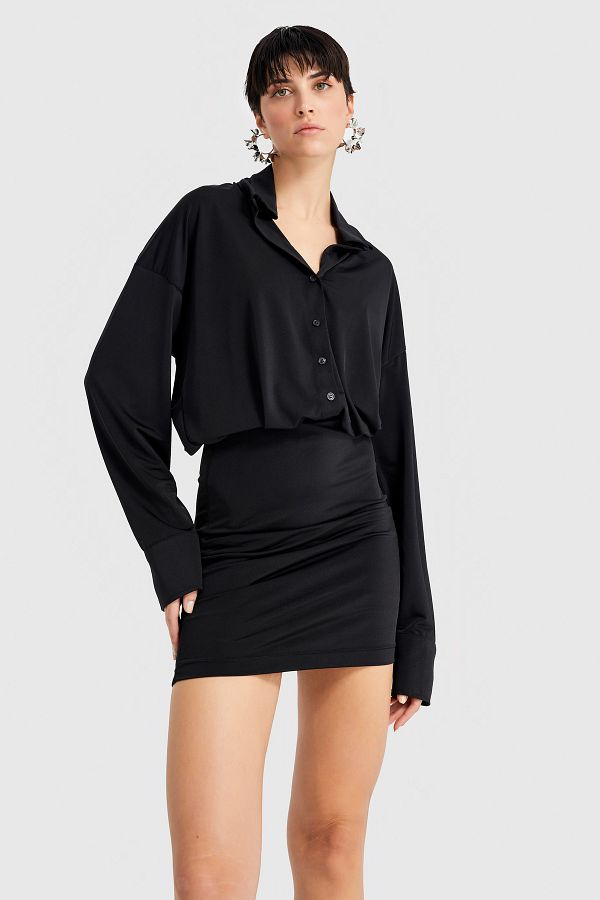 Tight skirt loose top dress best sale