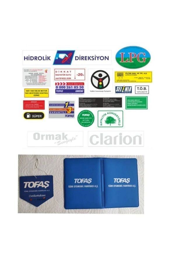 GNRGARAGE-Tofaş Label Set New 19 Pieces - Tofaş Label Set - Tofaş Label Set 1