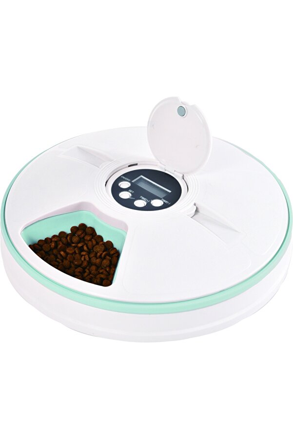 kiwi pets Zaman Ayarlı Otomatik Kedi Köpek Mama Kabı Kpf-10521