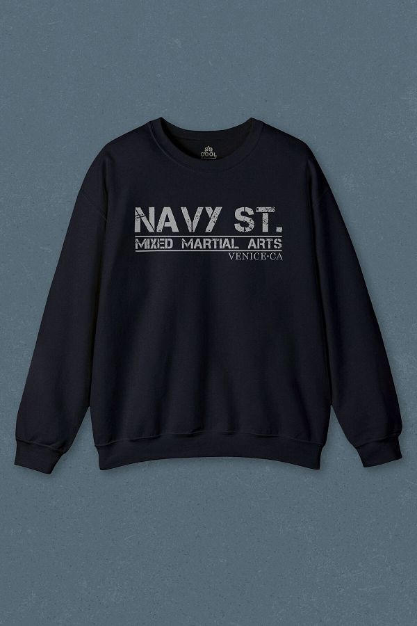 so cool Navy Blue Sweatshirt Navy St. Kingdom 2014 Mma Printed Unisex Sweat Trendyol