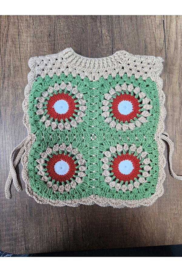 FiNa Hobi MOTİFLİ YELEK-YANDAN BAĞLAMALI-1-2 yaş