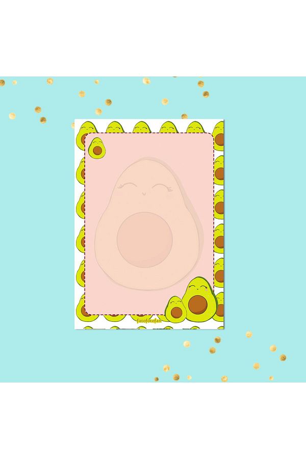 Fatofotofan-Avocado Note Holder Memopad A6 10x14 Cm 1