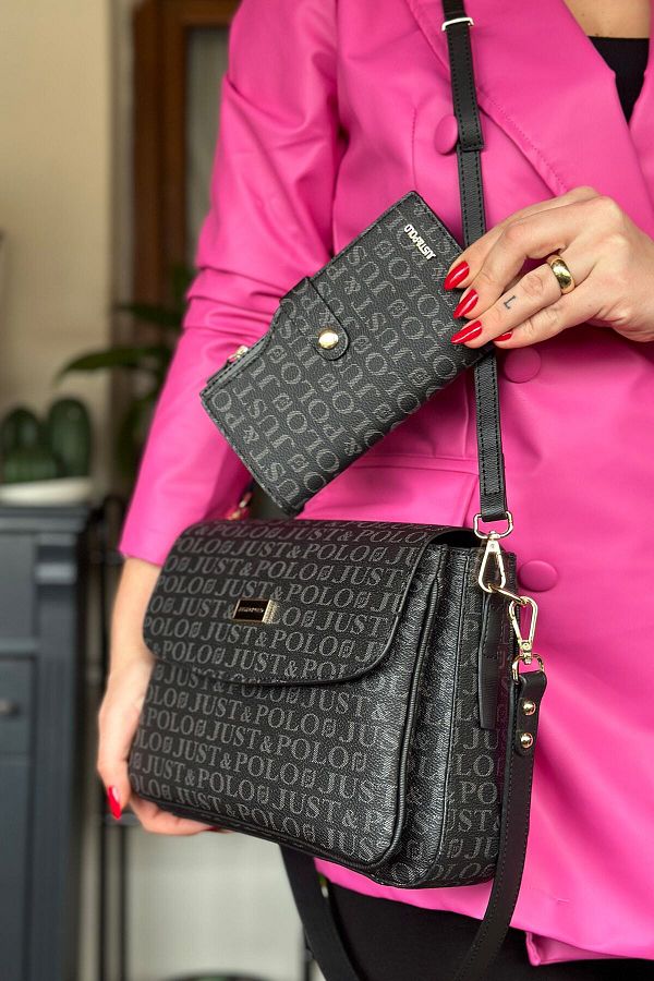 Large shoulder bag with compartments on sale