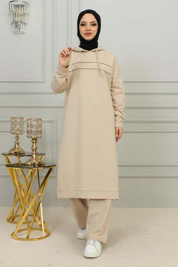 Hifa Giyim Long Tunic Sports Set Stone Tunic Sports Set Tunic Set Sports Women Trendyol