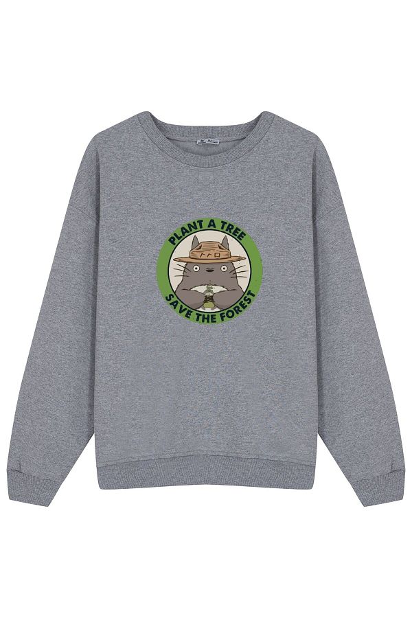 DOT Gray Unisex Sweat My Neighbor Totoro 2