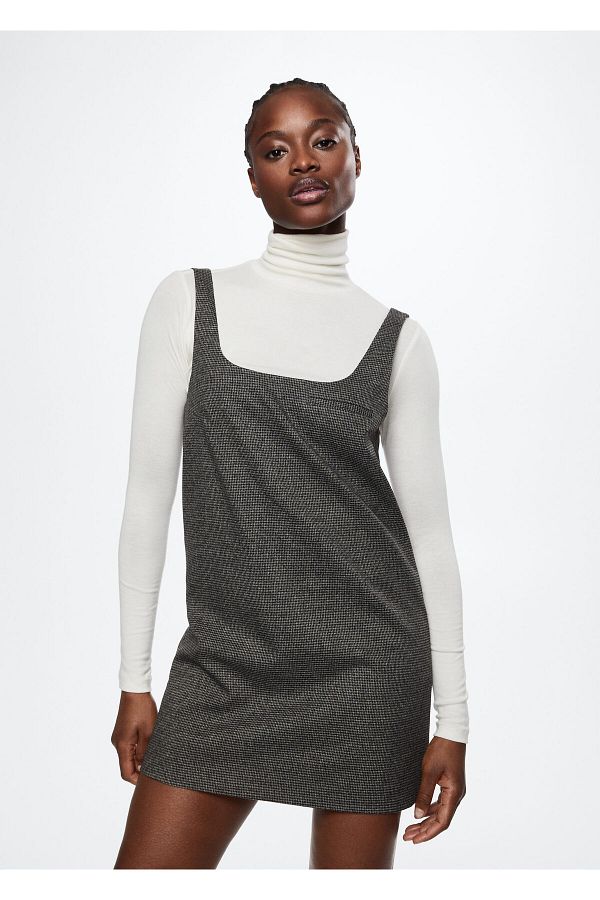 MANGO Gray Women s Dress 37065131 Trendyol