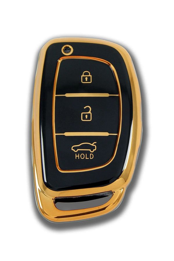NADİR-Hyundai 13-18 Ix35 Tucson Smart 3 Button Black Auto Key Control Container Case 1