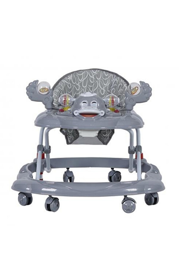 modabebekler 3 Kademe Müzikli Atlı Karıncalı Mama Tablalı Bebeğin İlgisini Çekecek Çıngıraklı Oyuncaklı Yürüteç