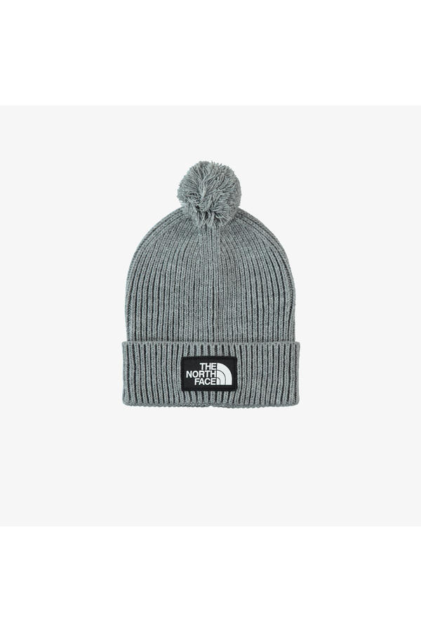 THE NORTH FACE-قبعة رمادية للجنسين من Logo Box Pom 1