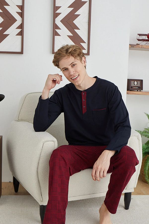 Men's pajamas 100 cotton 2025