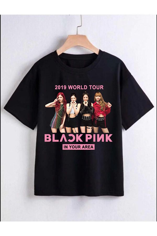 Pisa Art-Blackpink Black pink Printed Children's T-Shirt 1