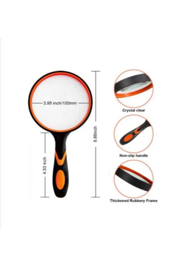 REKO-Tools-fiber Handle Diameter 3x Magnification Handheld Magnifier 100 Mm 1