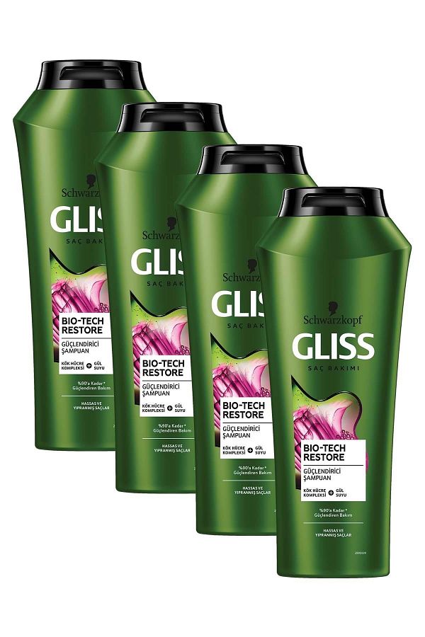 Gliss-شامبو تقوية بيو تيك 525 مل × 4 قطع 1
