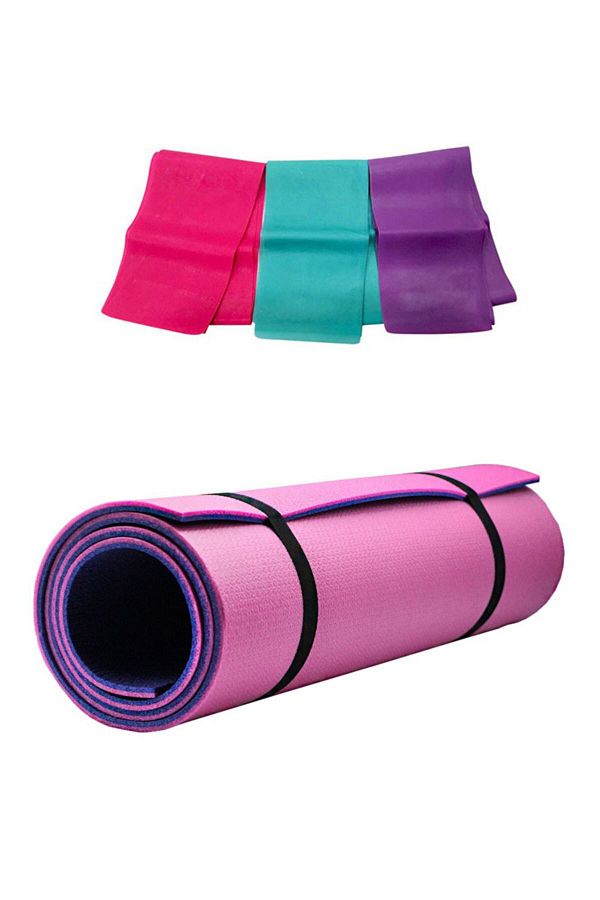 Tayzon 8mm Pilates Mat Yoga Mat Double Sided Plates Exercise Resistance Band Trendyol