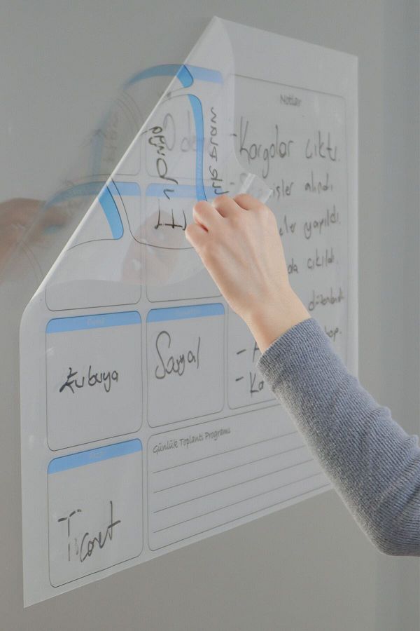 Pi Papers-Weekly Planner Chart Smart Paper Blackboard Clinging With Electrostatic Electricity 1