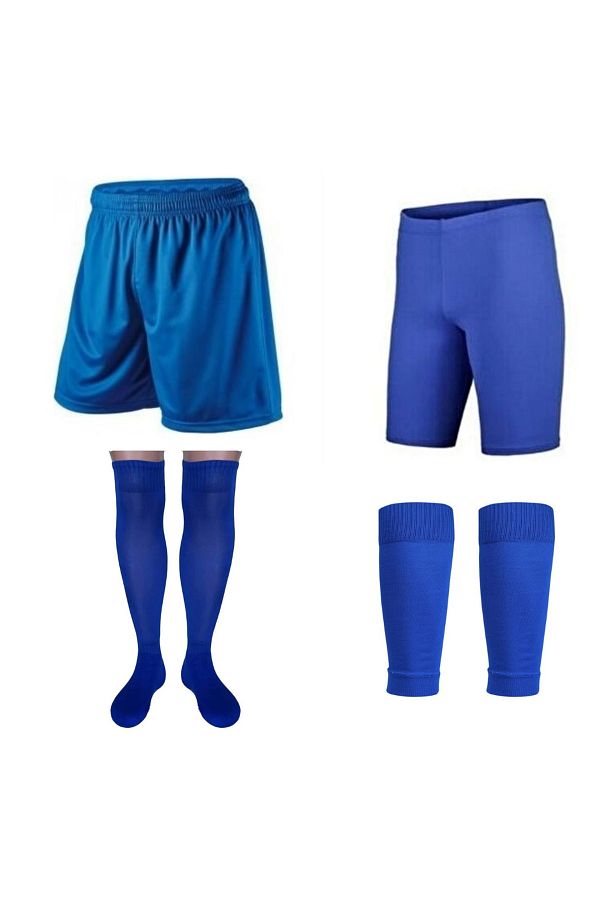 parypary Football Sports Shorts and Leggings Set Long Cut Socks Trendyol