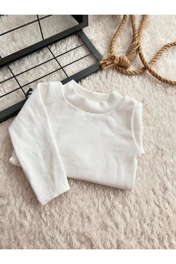 BAHNUR BEBEK BEYAZ BALIKÇI YAKA BLUZ